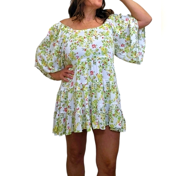 Cactus and Pearl Mini Floral Dress - Picture 8 of 16